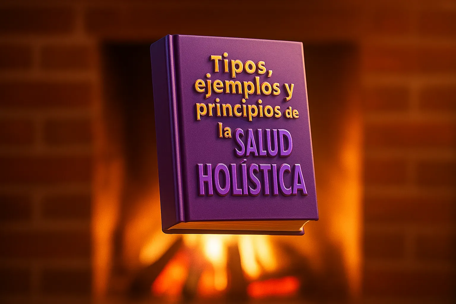 un libro con el título:Tipos, ejemplos y principios de la salud holística